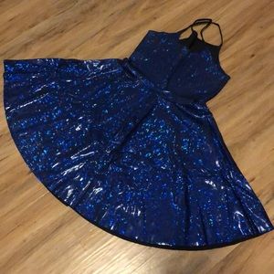 Blackmilk Iridescent Blue Dress